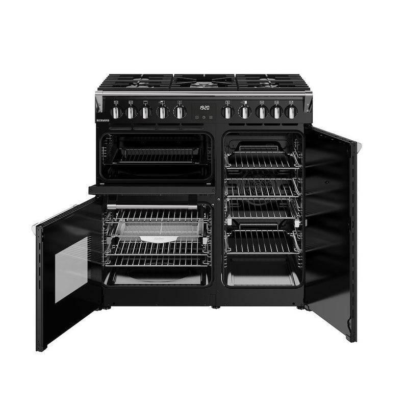 Stoves 444411850 Richmond 90cm Dual Fuel Range Cooker - Black
