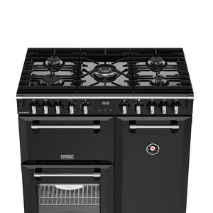 Stoves 444411850 Richmond 90cm Dual Fuel Range Cooker - Black