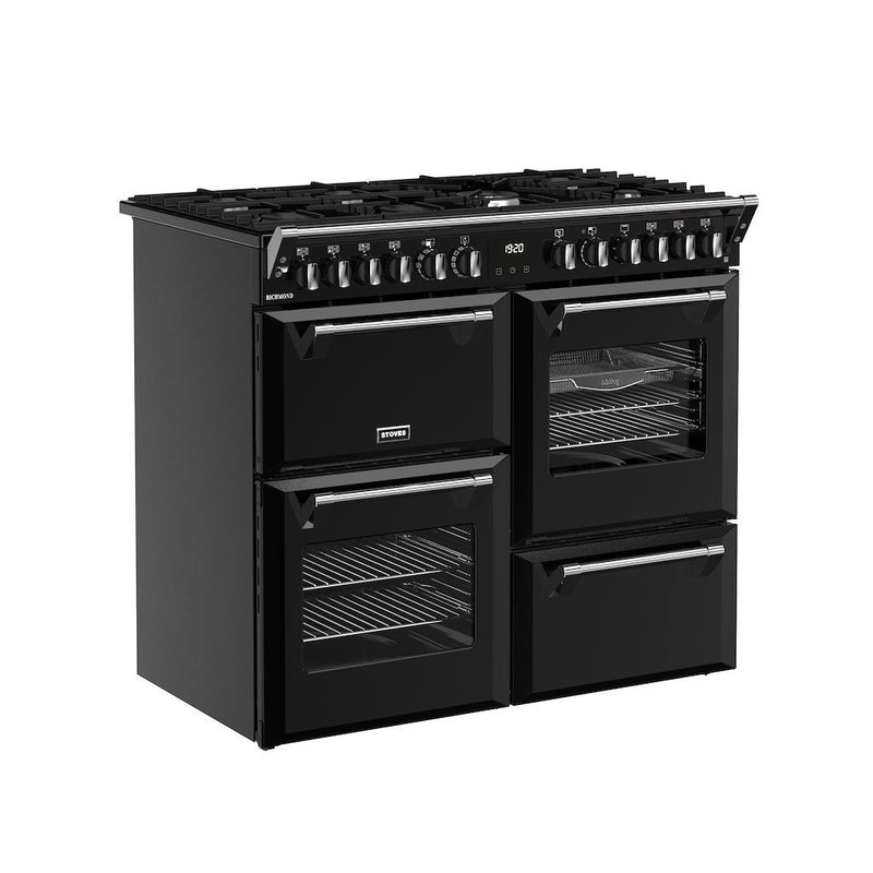 Stoves 444411856 Richmond 100cm Dual Fuel Range Cooker - Black