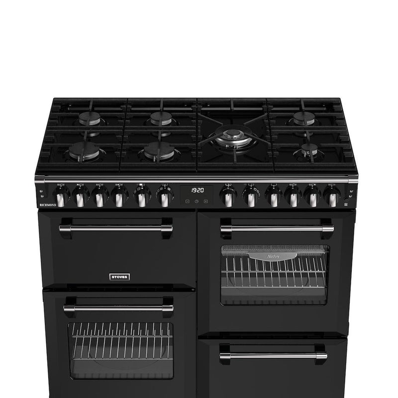 Stoves 444411856 Richmond 100cm Dual Fuel Range Cooker - Black