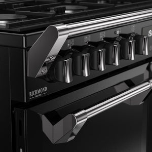 Stoves 444411871 Richmond 100cm Deluxe Dual Fuel Range Cooker - Black