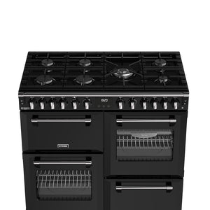 Stoves 444411871 Richmond 100cm Deluxe Dual Fuel Range Cooker - Black