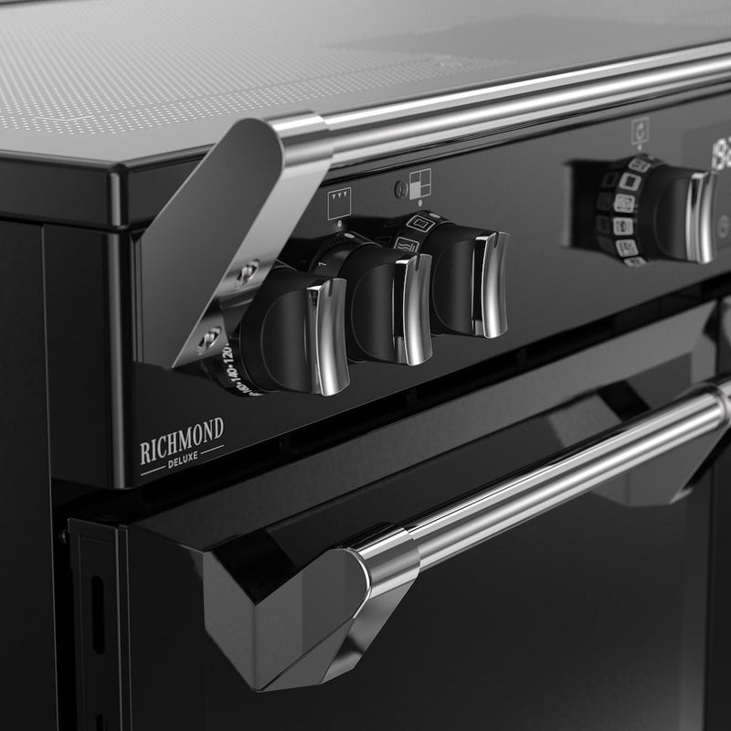 Stoves 444411875 Richmond 100cm Deluxe Induction Range Cooker - Black