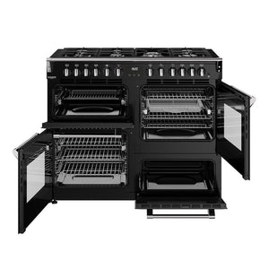 Stoves 444411876 Richmond 110cm Deluxe Dual Fuel Range Cooker - Black