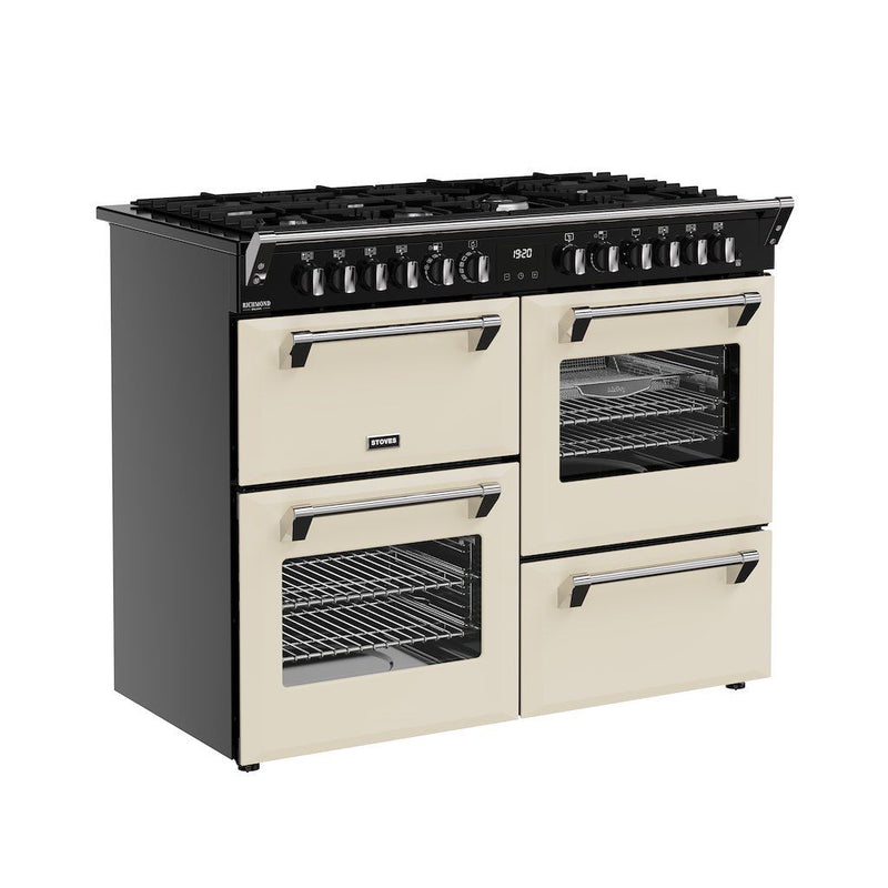 Stoves 444411877 Richmond 110cm Deluxe Dual Fuel Range Cooker - Cream