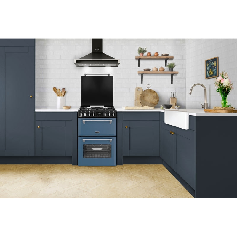 Stoves 444411994 Richmond Deluxe 60cm Dual Fuel Cooker - Twilight Blue