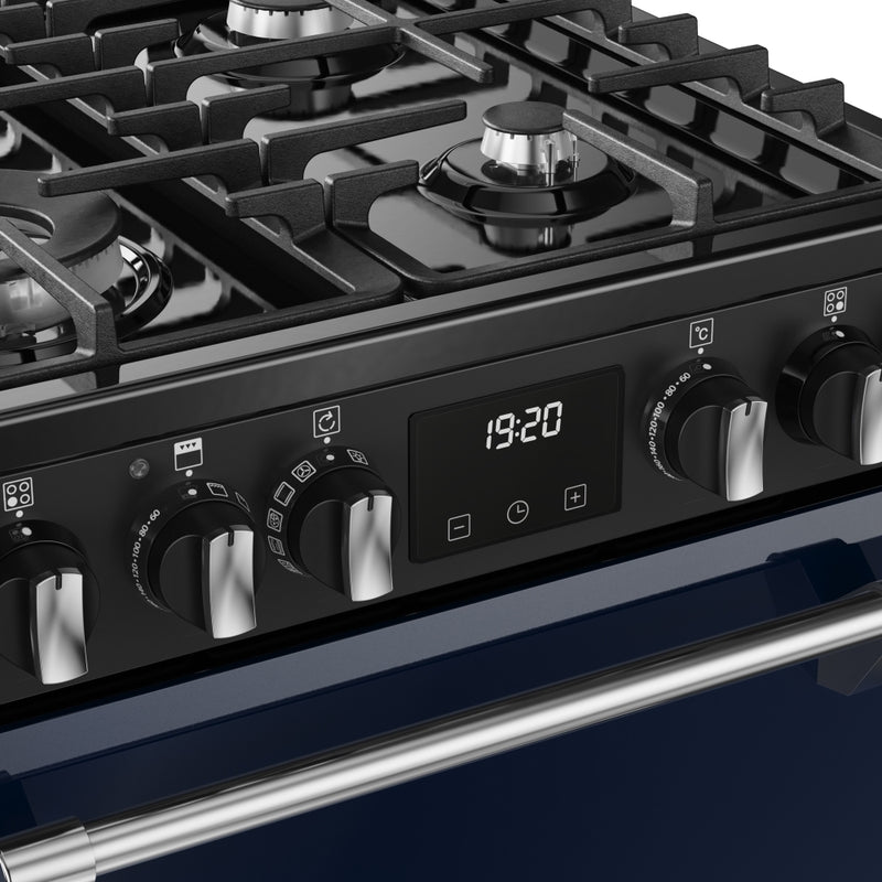 Stoves 444411995 Richmond Deluxe 60cm Dual Fuel Cooker - Midnight Blue