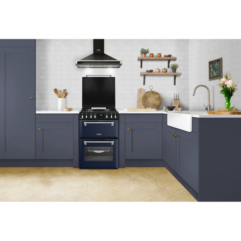 Stoves 444411995 Richmond Deluxe 60cm Dual Fuel Cooker - Midnight Blue