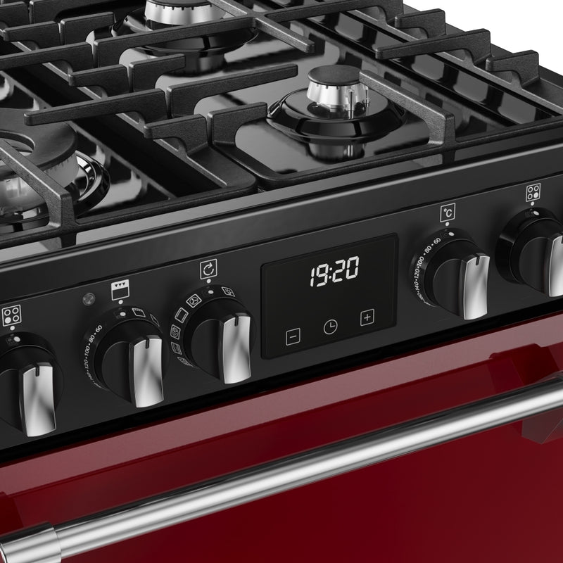 Stoves 444411997 Richmond Deluxe 60cm Dual Fuel Cooker - Garnet Red