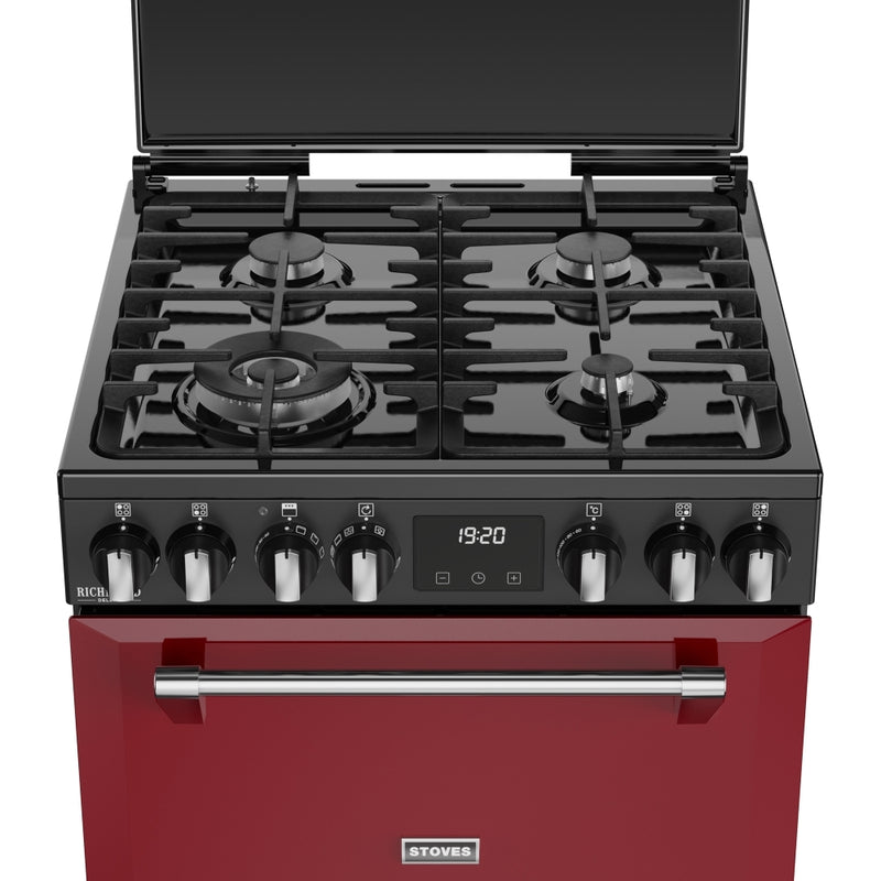 Stoves 444411997 Richmond Deluxe 60cm Dual Fuel Cooker - Garnet Red