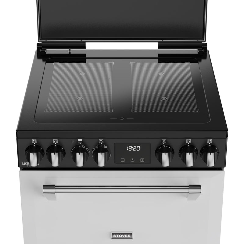 Stoves 444411998 Richmond Deluxe 60cm Induction Cooker - Ice White