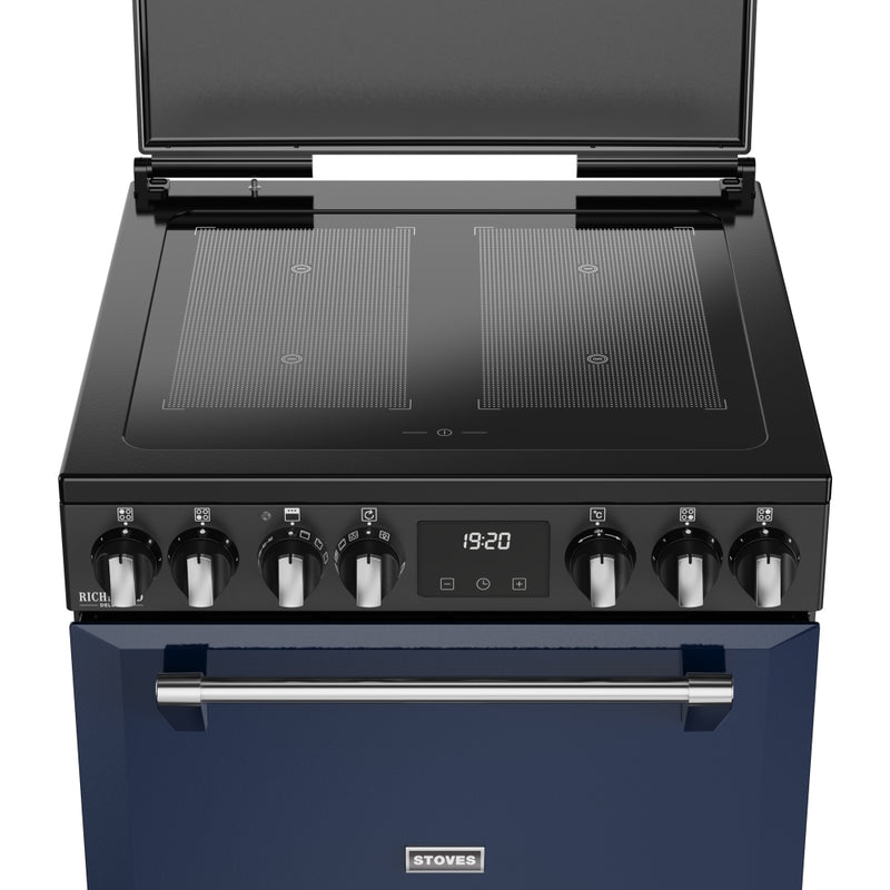 Stoves 444412000 Richmond Deluxe 60cm Induction Cooker - Midnight Blue