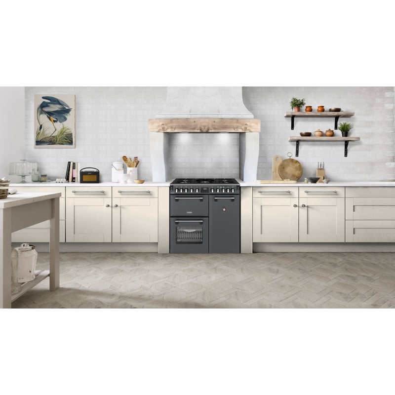 Stoves 444412003 Richmond Deluxe 90cm Dual Fuel Range Cooker - Anthracite