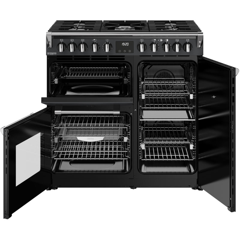 Stoves 444412003 Richmond Deluxe 90cm Dual Fuel Range Cooker - Anthracite