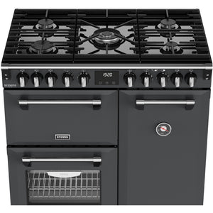 Stoves 444412003 Richmond Deluxe 90cm Dual Fuel Range Cooker - Anthracite