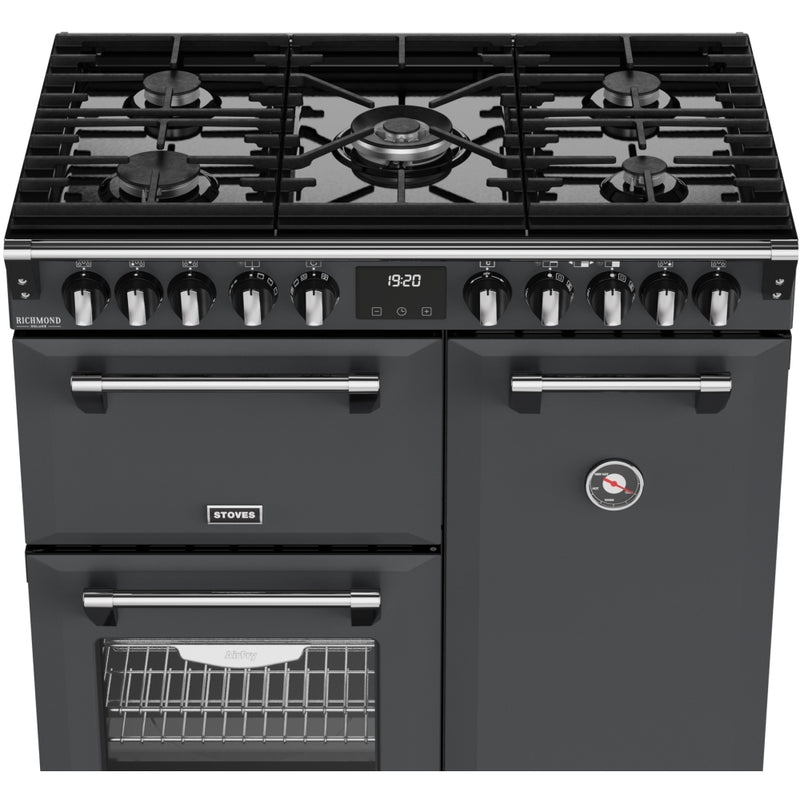 Stoves 444412003 Richmond Deluxe 90cm Dual Fuel Range Cooker - Anthracite
