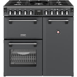 Stoves 444412003 Richmond Deluxe 90cm Dual Fuel Range Cooker - Anthracite