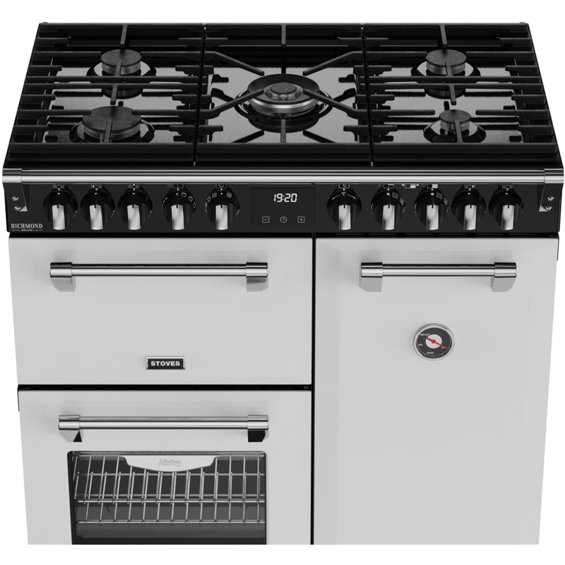 Stoves 444412004 Richmond Deluxe 90cm Dual Fuel Range Cooker - Ice White