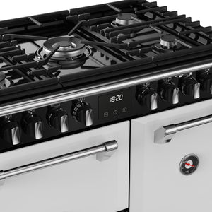 Stoves 444412004 Richmond Deluxe 90cm Dual Fuel Range Cooker - Ice White