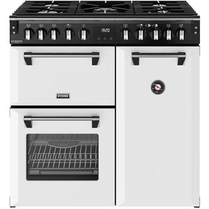 Stoves 444412004 Richmond Deluxe 90cm Dual Fuel Range Cooker - Ice White