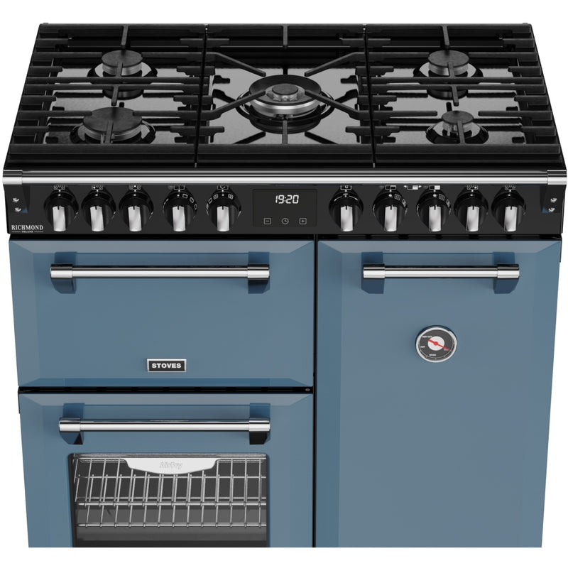Stoves 444412005 Richmond Deluxe 90cm Dual Fuel Range Cooker - Twilight Blue