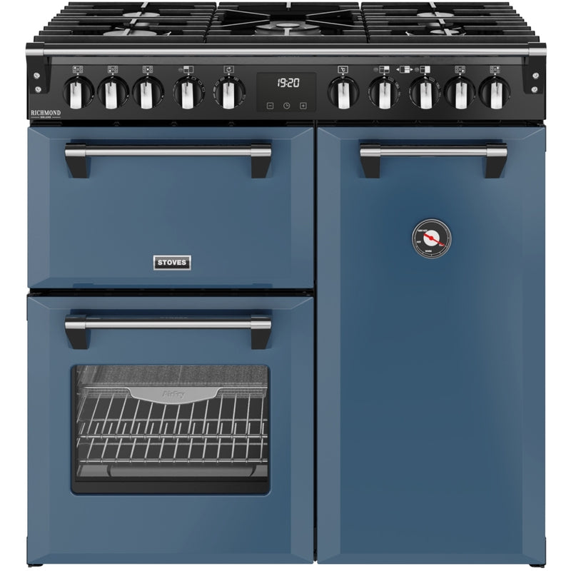 Stoves 444412005 Richmond Deluxe 90cm Dual Fuel Range Cooker - Twilight Blue