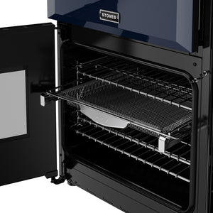 Stoves 444412006 Richmond Deluxe 90cm Dual Fuel Range Cooker - Midnight Blue