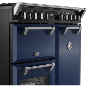 Stoves 444412006 Richmond Deluxe 90cm Dual Fuel Range Cooker - Midnight Blue