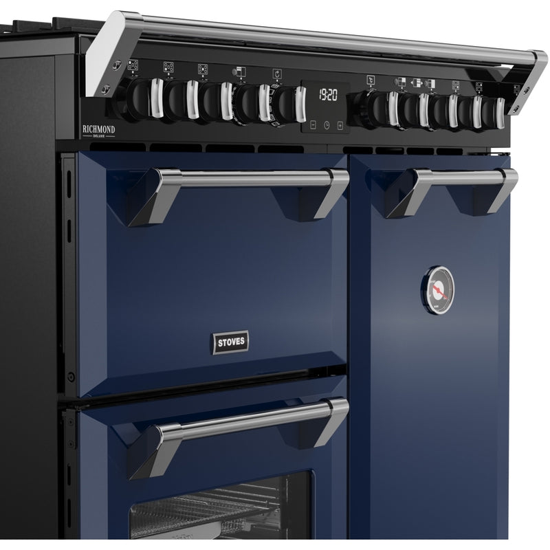 Stoves 444412006 Richmond Deluxe 90cm Dual Fuel Range Cooker - Midnight Blue