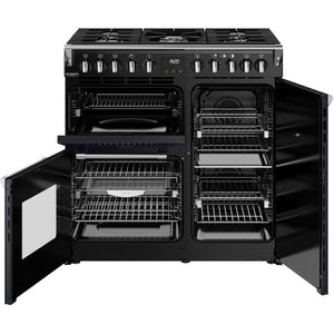 Stoves 444412006 Richmond Deluxe 90cm Dual Fuel Range Cooker - Midnight Blue