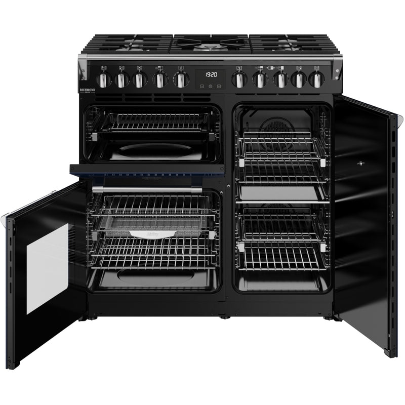 Stoves 444412006 Richmond Deluxe 90cm Dual Fuel Range Cooker - Midnight Blue