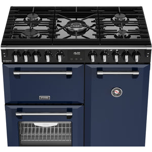 Stoves 444412006 Richmond Deluxe 90cm Dual Fuel Range Cooker - Midnight Blue