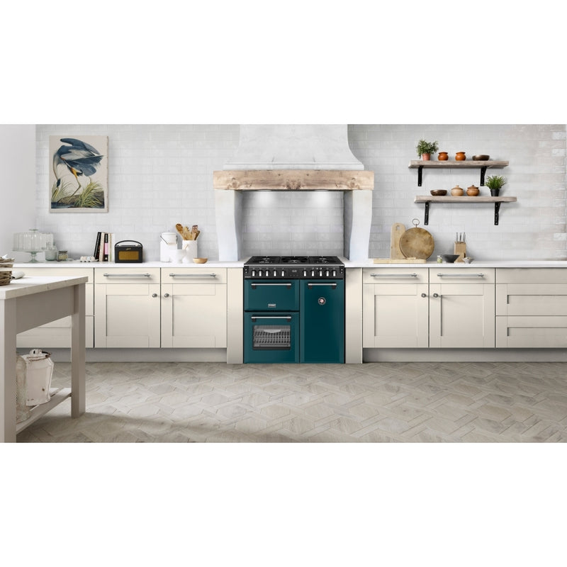 Stoves 444412007 Richmond Deluxe 90cm Dual Fuel Range Cooker - Deep Marine