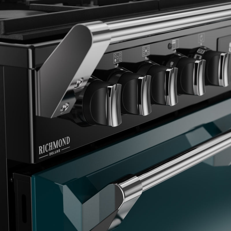 Stoves 444412007 Richmond Deluxe 90cm Dual Fuel Range Cooker - Deep Marine