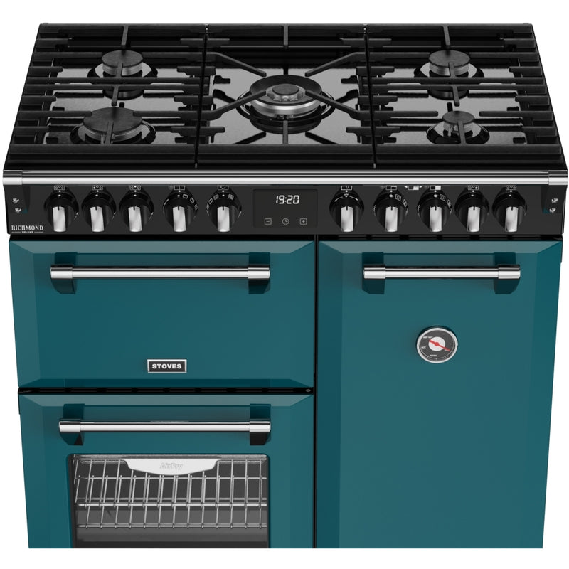 Stoves 444412007 Richmond Deluxe 90cm Dual Fuel Range Cooker - Deep Marine