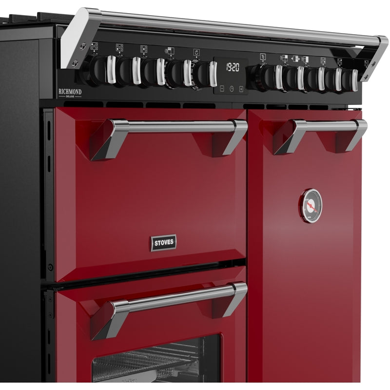 Stoves 444412008 Richmond Deluxe 90cm Dual Fuel Range Cooker - Garnet Red