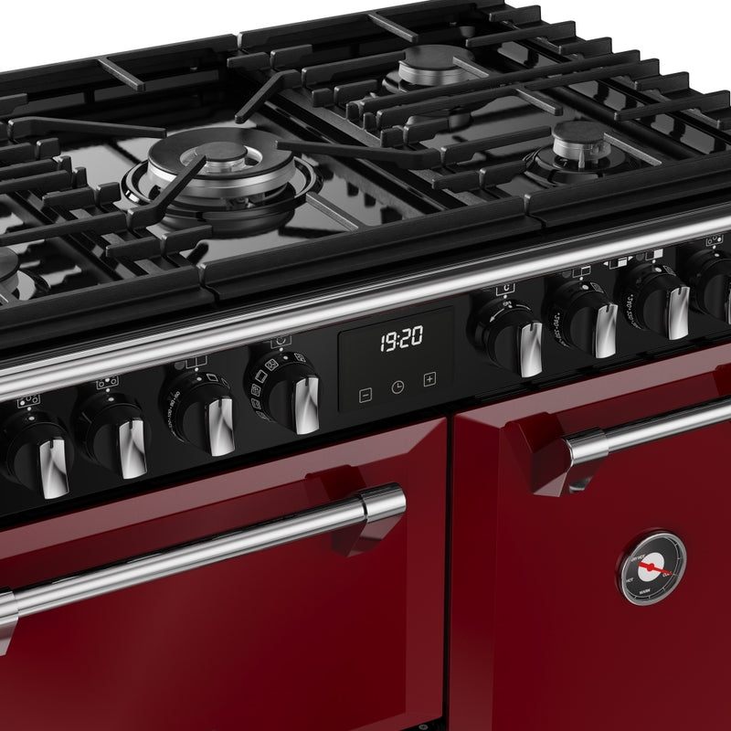 Stoves 444412008 Richmond Deluxe 90cm Dual Fuel Range Cooker - Garnet Red