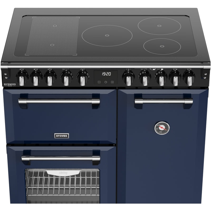 Stoves 444412012 Richmond Deluxe 90cm Induction Range Cooker - Midnight Blue
