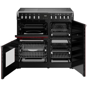 Stoves 444412014 Richmond Deluxe 90cm Induction Range Cooker - Garnet Red