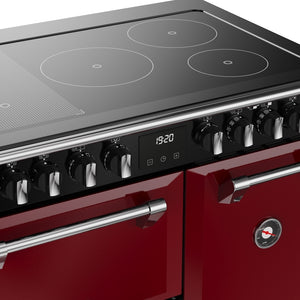 Stoves 444412014 Richmond Deluxe 90cm Induction Range Cooker - Garnet Red