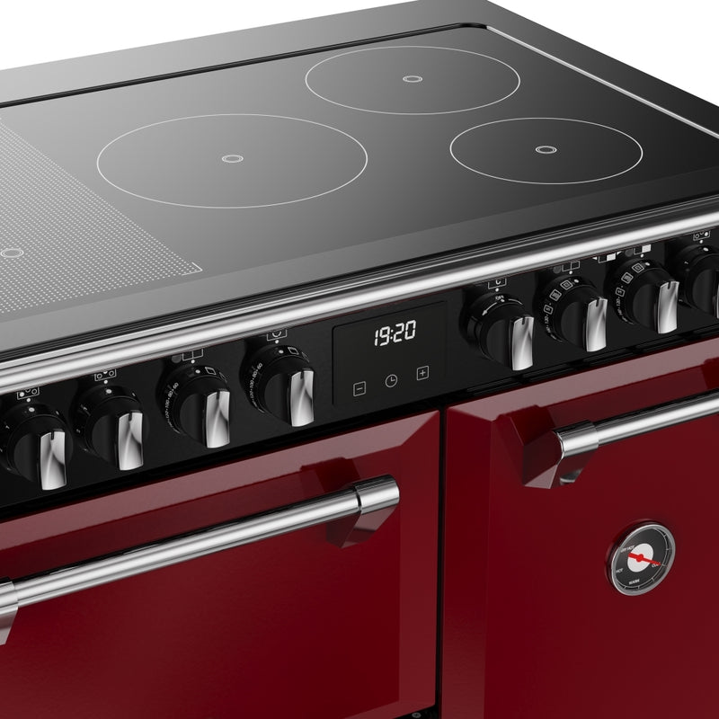 Stoves 444412014 Richmond Deluxe 90cm Induction Range Cooker - Garnet Red
