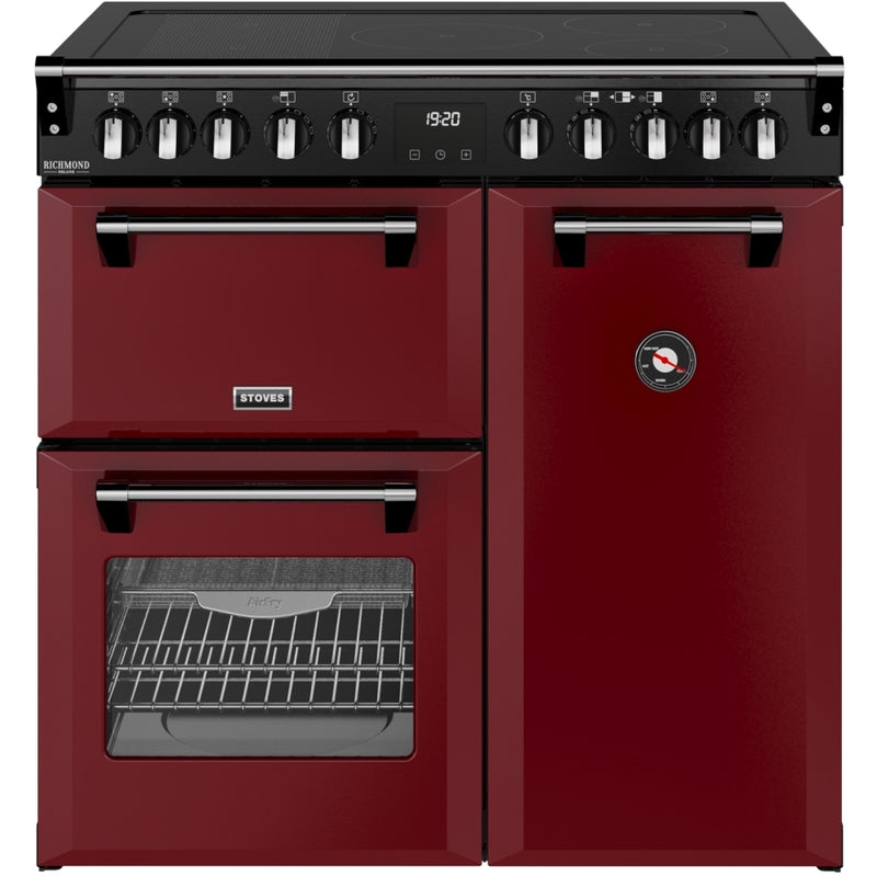Stoves 444412014 Richmond Deluxe 90cm Induction Range Cooker - Garnet Red