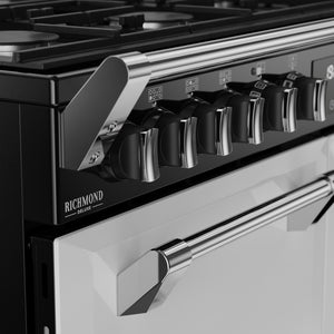 Stoves 444412016 Richmond Deluxe 100cm Dual Fuel Range Cooker - Ice White