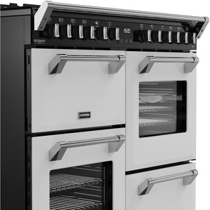 Stoves 444412016 Richmond Deluxe 100cm Dual Fuel Range Cooker - Ice White