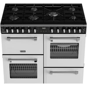 Stoves 444412016 Richmond Deluxe 100cm Dual Fuel Range Cooker - Ice White