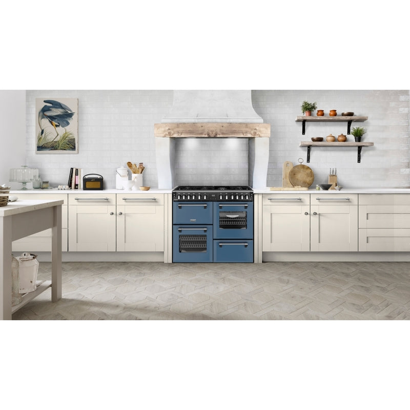 Stoves 444412017 Richmond Deluxe 100cm Dual Fuel Range Cooker - Twilight Blue