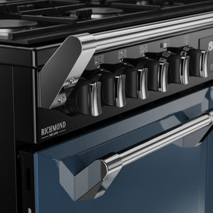 Stoves 444412017 Richmond Deluxe 100cm Dual Fuel Range Cooker - Twilight Blue
