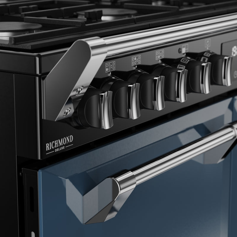 Stoves 444412017 Richmond Deluxe 100cm Dual Fuel Range Cooker - Twilight Blue