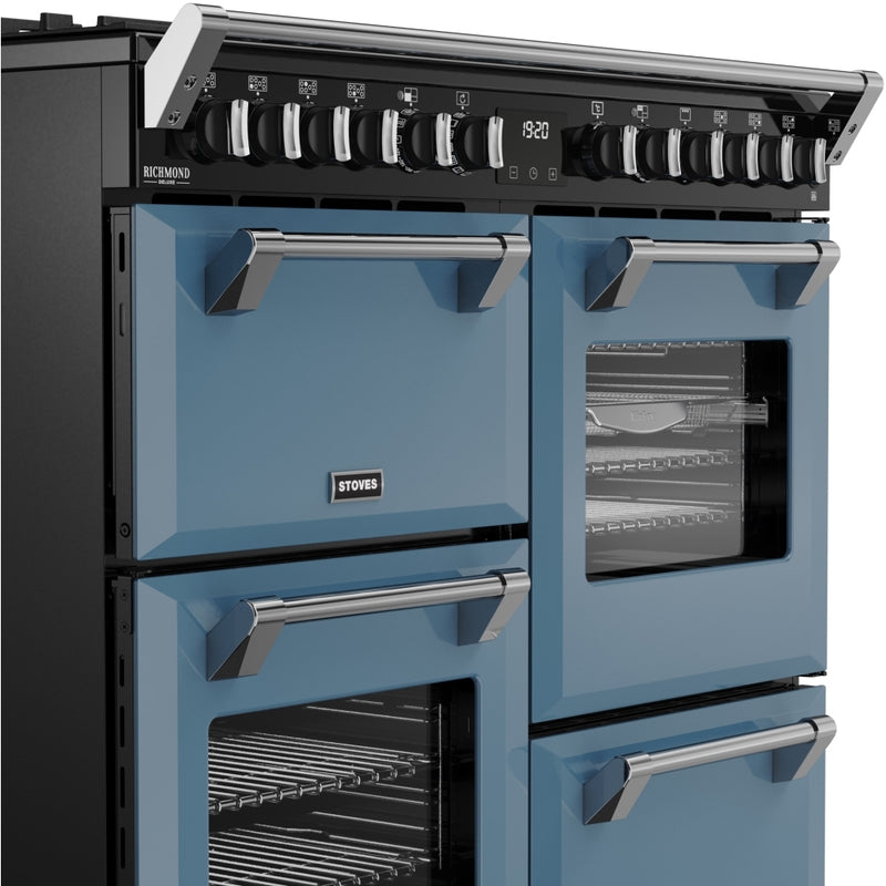 Stoves 444412017 Richmond Deluxe 100cm Dual Fuel Range Cooker - Twilight Blue