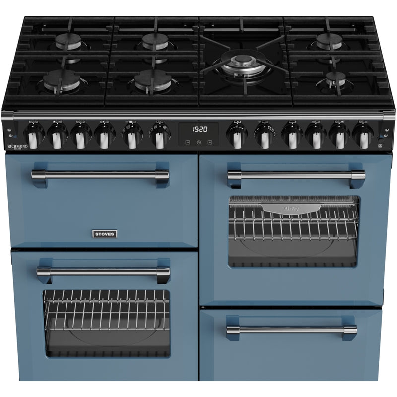 Stoves 444412017 Richmond Deluxe 100cm Dual Fuel Range Cooker - Twilight Blue